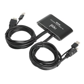 (NEXI) 2포트 4K HDMI KVM스위치 핫키 HDCP EDID 무전원, 1개