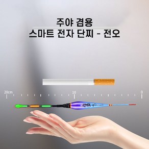 전오 단찌 스마트 변색 전자찌 짧은 찌 케미 캐미 겨울 낮은 수심 얼음 새우 민물 수초용, 전오QS-08 부력 4.1g, 1개