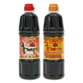 홍게맛장 소스 레드 900ml + 홍게맛장 소스 골드 900ml 홍게 조미료 맛간장, 1세트, 1.8L