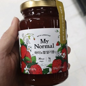 마이노멀 저당 저칼로리 딸기잼, 320g, 320g, 1개