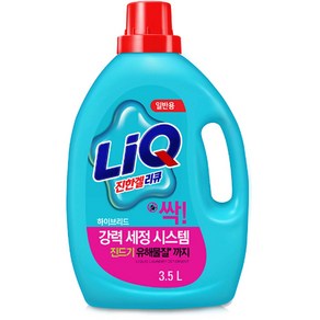 애경 LiQ 리큐 진한겔 하이브리드 액체세제 일반용 3.5L 진드기 유해물질