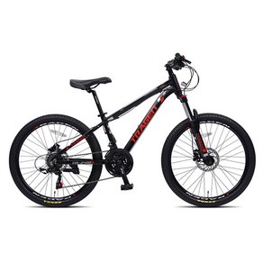 트라젠 24호 21단 유압식디스크 MTB 자전거 TM2400D 미조립, 블랙 + 레드, 60.96cm, 1개