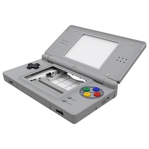 EXtemeRate SFC SNES 클래식 EU 스타일 교체용 풀 하우징 쉘 닌텐도 DS 라이트용 버튼이 있는 맞춤형 핸드헬드 콘솔 케이스 커버 라이트 NDSL 용 스크