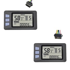 킥보드 계기판 M6C 전기 자전거 LCD 디스플레이 계량기 24V-60V E 스쿠터 패널 컬러 스크린 부품 USB 포함 산악 (5 핀), 01 Black 6PIN, 1개