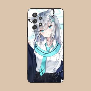 블루아카이브 삼성 갤럭시 케이스 핸드폰 Blue Achive Shioko Mobile Phone Case fo Samsung Galaxy A91 70 54 53 52 34 2