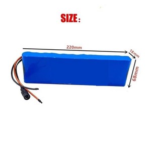 리튬 배터리 팩 24V 30000mAh 6S2P 18650 BMS 전동 자전거 원고 + 2A 충전기 용, 한개옵션0