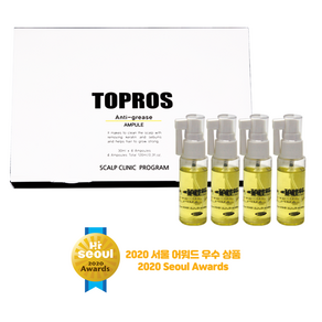 탑프로스 지성두피용 영양앰플 (TOPROS Anti-Gease Scalp Ampule) [지성두피앰플 지성두피에센스 지성두피관리 두피관리 전문가용], 1개, 120ml