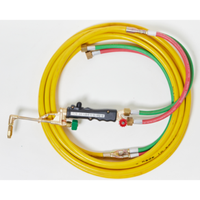 용접용 산소호스 SOC산소호스 외줄산소호스 메탈후렉시블 5M 7.5M ~20M 자동점화용접토치 별도구매 호스 토치(A/B-TYP)-선택구매(상세설명참조), S14AB05M(토치쪽쌍줄호스체결형), 1개