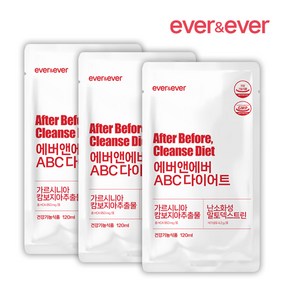 에버앤에버 abc다이어트 AB 클렌즈 비움 다이어트, 120ml, 3개