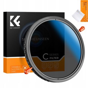 KnF Concept 67mm NANO-C (블루코팅) 가변 ND2-ND32+CPL 2-in-1 필터 (렌즈크리너융포함) AGC ND2-32+CPL Combo Filte, 1개