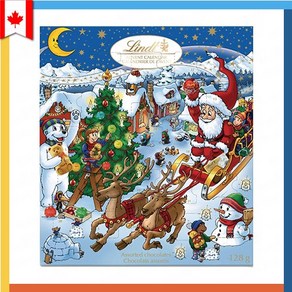 린트 어드벤트 캘린더 2024 캐나다 발송 린트 초콜릿 캘린더 Lindt Advent Calenda, 1개, 127g