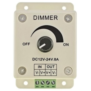 일렉클라우드 LED 디머 12V-24V 8A 조광기 밝기조절 컨트롤러 스위치 Dimmer