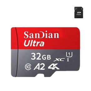 휴대 전화 PC 스피커용 미니 SD 카드 메모리 SD/TF 플래시 U3 클래스 10 32GB 64GB 512GB 256GB 128GB, 1개