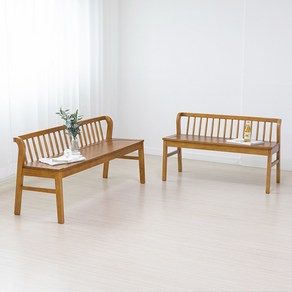 라로퍼니처 그라나다 고무나무 원목 3인용 벤치 식탁 의자 3인 밴치, 원목벤치, 원목벤치