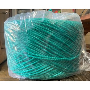 신한로프 PE ROPE 피이로프 볼로프 녹색 3mm 3.5mm 4mm 현수막줄 묶음줄, 청녹색, 1개