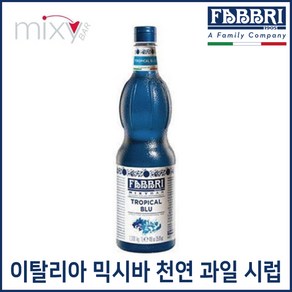 FABBRI 파브리 믹시바 트로피컬 블루 시럽 1.3kg, 1개