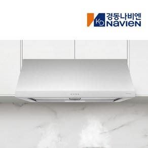 경동나비엔 900장용 박스형 허리케인 주방 가스렌지 침니형 레인지 후드 RGB150, 방문설치, 실버_버튼식