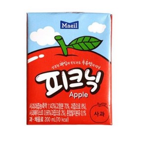 피크닉(사과) 200mlx24팩, 24개, 200ml