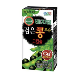 (올따옴) 정식품 베지밀 고칼슘 검은콩두유 190ml 48입