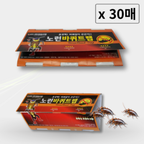 노런바퀴트랩 초강력 바퀴트랩 바퀴벌레 퇴치 트랩 끈끈이 약 없애는법, 30개