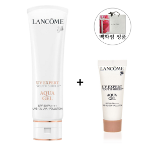 랑콤 UV 엑스퍼트 유스 쉴드 아쿠아젤 유기자차 선크림 50ml [백화점 선물 포장] 샘플 미니 10ml 추가 증정 (총 60ml) SPF 50 PA ++++, 1개