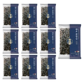 태초김 곱창김 전장김 구운김 무조미김, 10봉, 10개, 15g