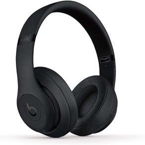 Beats Studio3 무선 헤드폰 매트 블랙 리퍼, Black, Black