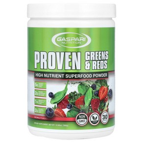 Gaspai Nutition 게스파리 뉴트리션 Poven Geens Reds High Nutient Supefood Powde 12.69 oz 360 g, 1개, 360g