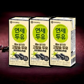 연세두유 뼈를 생각한 고칼슘 검은콩 두유 진득찰 180ml 24팩, 24개