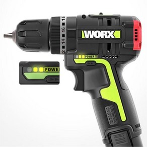 WORX WU131 충전 해머 드릴 드라이버 브러쉬리스 12V 속도조절 싱글배터리 WU131X.1, WU131X.1  12V, 1개