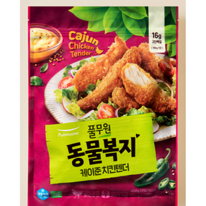 풀무원지구식단 동물복지지구식단케이준치킨텐더, 1개, 450g