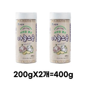 소금성 가는입자 마늘소금 용기형, 1개, 400g