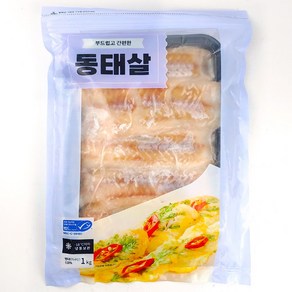 코스트코 부드럽고 간편한 동태살 1kg 냉동 명태살 동태전 생선전, 1개