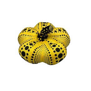 일본 쿠사마 야요이 KUSAMA 호박 물방울 무늬 열쇠 고리 펜던트 장식품 아트 컬렉션 벌크 상품, 11cm, B. 상자 없음(노란색)