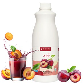 [엔칸토] 자두 음료베이스 카페음료 에이드 농축액, 1개, 1.8L