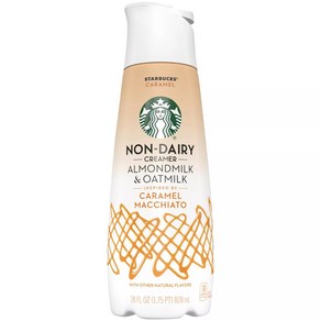 [미국직배송]스타벅스 아몬드 & 오트 밀크 캐러멜 마끼야토 크리머 828ml Stabucks Almond & Oat Milk Caamel Macchiato, 1개, 1개입