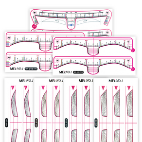 반영구 눈썹디자인 스티커자 MEI 메이넘버원 반영구눈썹 스티커(7종), 1개, 6)남자 산형/60쌍