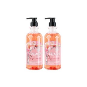 (2개)푸드어홀릭 복숭아 에센셜 바디클렌져 750ml, 2개