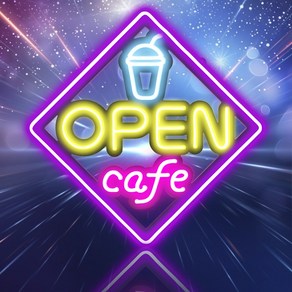 LED보드나라 오픈 카페 간판 대형 OPEN LED 네온보드 LED 네온사인