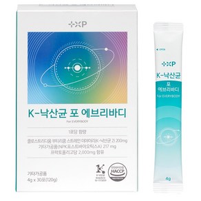 내몸에딱 특허받은 프리미엄 낙산균 가족 유산균 온가족 장건강 프로젝트 에브리바디 포스트바이오틱스 k낙산균 프로바이오틱스, 30회분, 120g, 1개