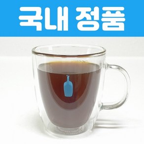 블루보틀 글라스 유리컵 더블월 이중 유리잔 머그, 1개