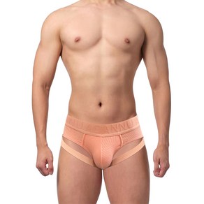 남성 삼각팬티 나사면 힙스터 심플 순색 듀얼밴드 힙업팬티 인어미남 Men's Undepants