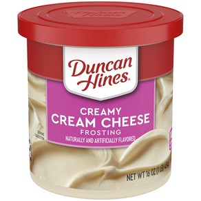 Duncan Hines Ceamy Ceam Cheese Fosting 16 oz Duncan Hines 크리미 크림치즈 프로스팅 16온스, 453g, 1개