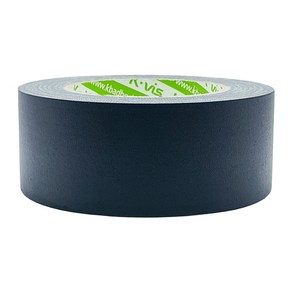 kvis 개퍼 테이프 gaffe tape 검정 50mm x 25M, 1개