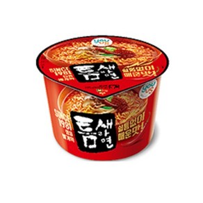 유어스 틈새라면 컵라면 매운맛 큰컵 105g x 16개 1박스