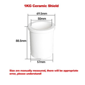 스폿 용접기 보석 도가니 도구 컵 용융 실버 금 흑연 제련 세라믹 구리 주조 고온 금속용, 3) 1kg, 1개, 1kg 2