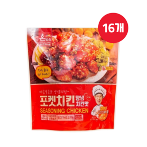 한맥 포켓치킨 양념치킨맛 180g x 16개