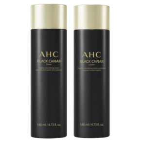 AHC 블랙캐비어 토너140ml + 로션140ml, 1세트