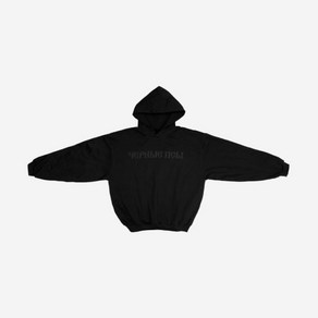 이지 x 고샤 루브친스키 YZY 블랙 독스 후드 블랙 Yeezy x Gosha Rubchinskiy YZY Black Dogs Hoodie Black