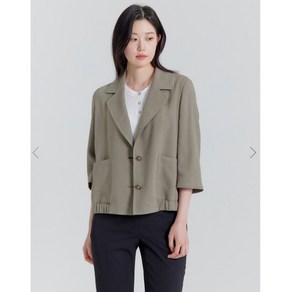 지센 /기긴할인 여성 밑단 밴딩 7부 싱글자켓 LCJKP425 색상2